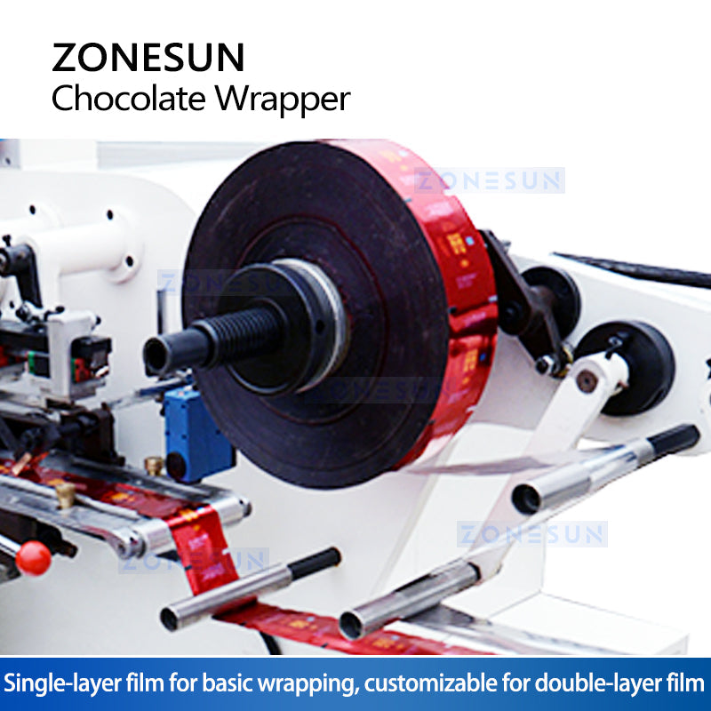 Zonesun ZS-HFW1 Chocolate Wrapping Machine Film Feeding