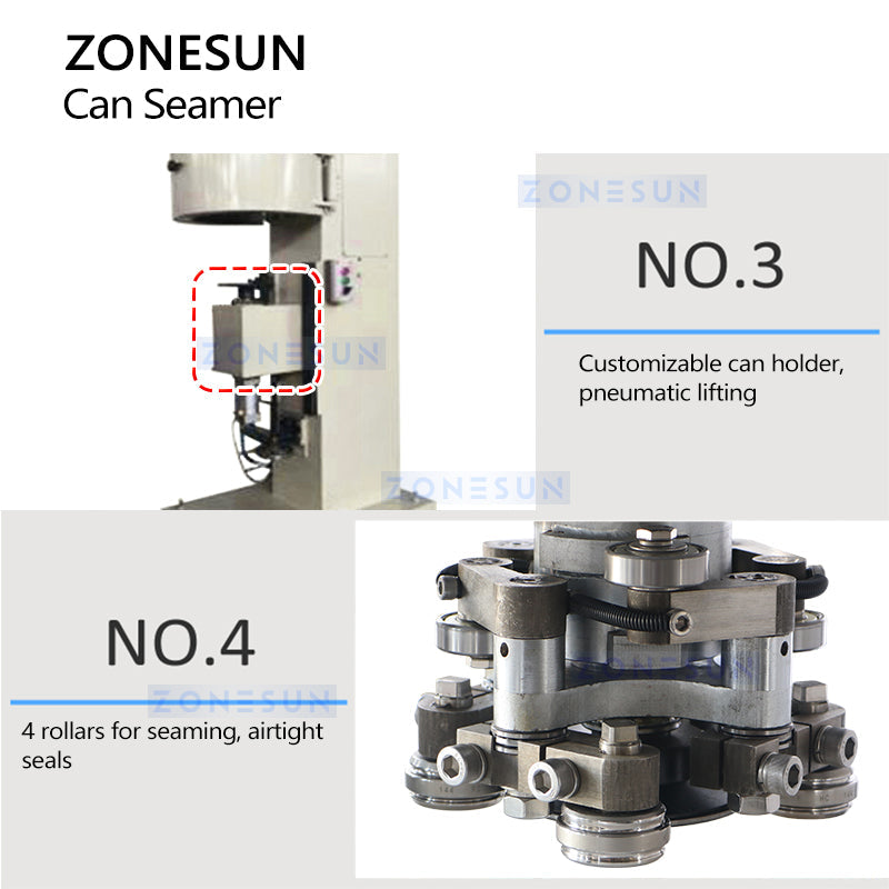 Zonesun ZS-CS1 Can Seamer | Cylindrical Cans