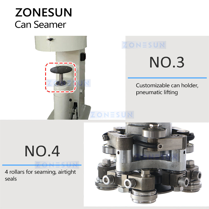 Zonesun ZS-CS2 Can Seamer | Rectangular Cans