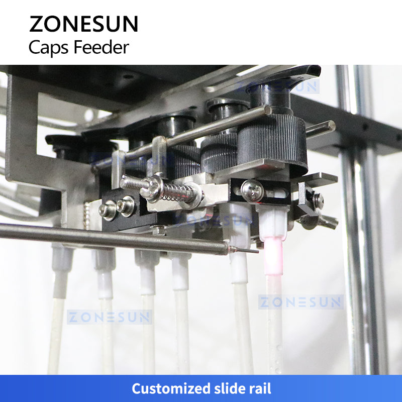 Zonesun ZS-XG445S Trigger Bottle Cap Feeding Machine Slide Rail