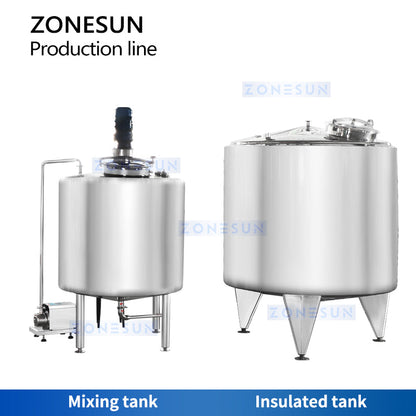 ZS-CDB1 Beer Brewing Equipment Mixing and Insulated Tanks