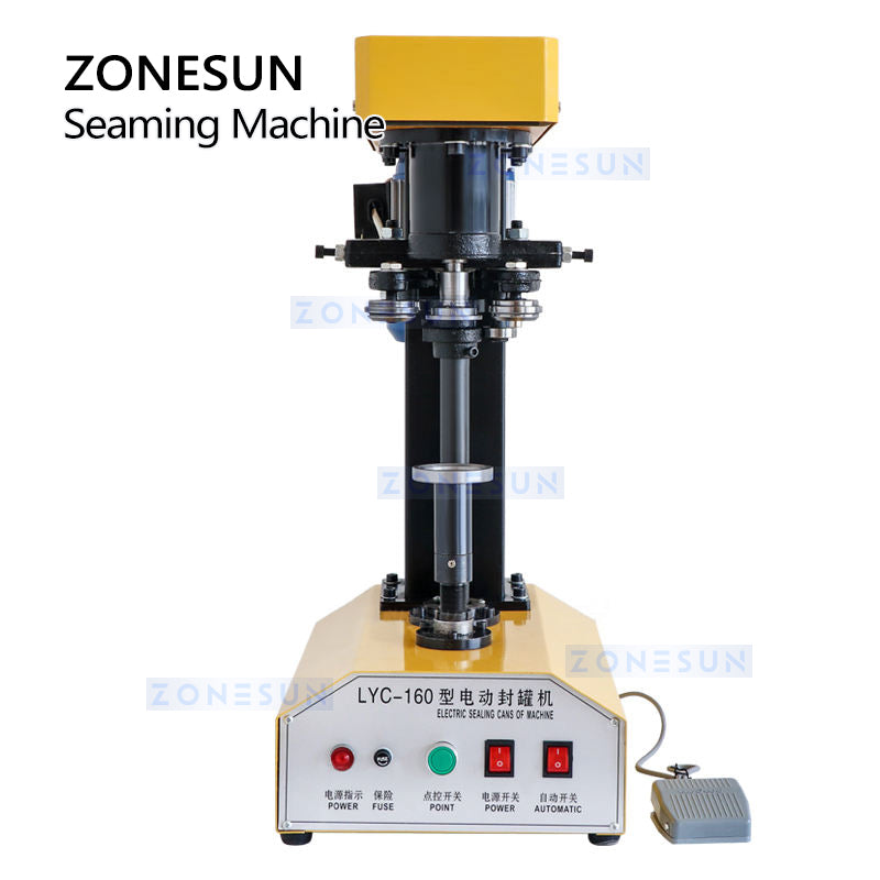 ZONESUN ZS-LYC160 Can Sealing Machine Tin Can Seamer