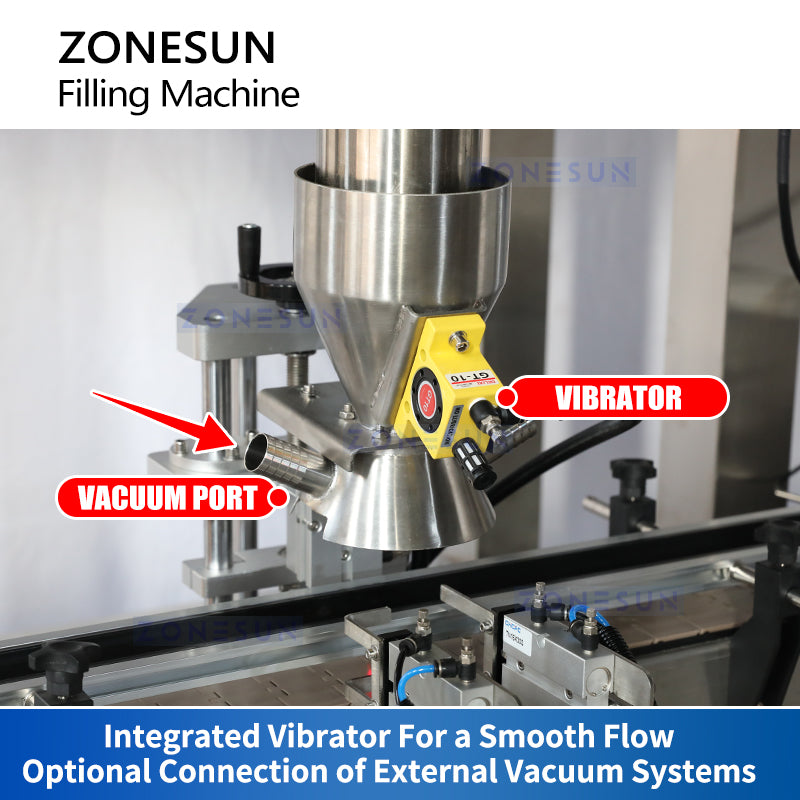 Zonesun ZS-KLCZ02 Vibratory Weigh Filler Integrated Vibrator & Vacuum Port