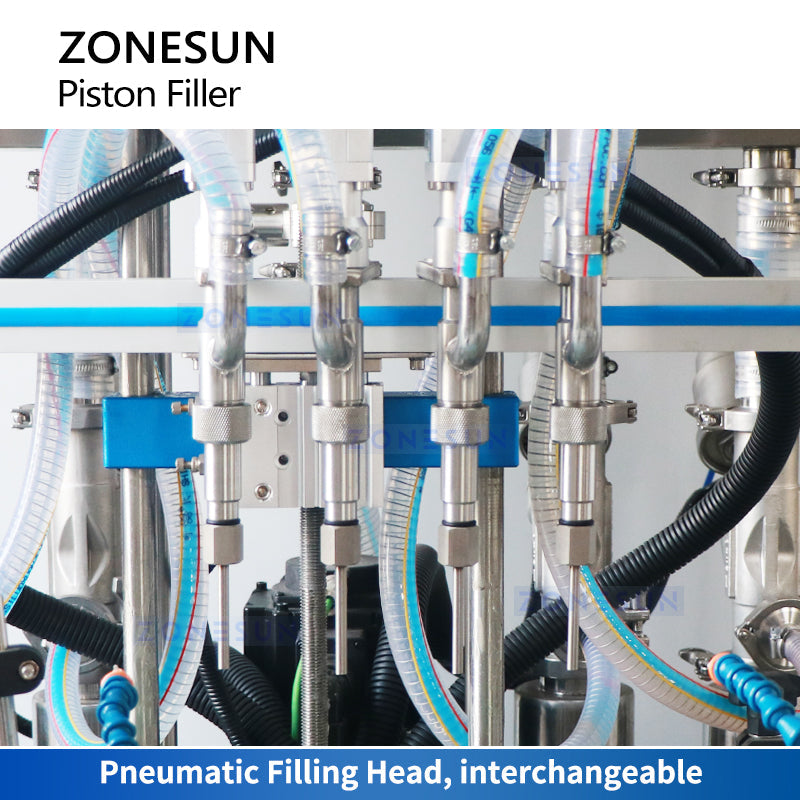 Zonesun ZS-YT4T-4PX Servo Piston Filler Filling Head