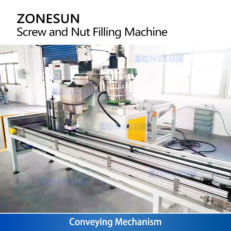 Zonesun ZS-LSM15 Nut and Bolt Packing Machine Conveying Mechanism