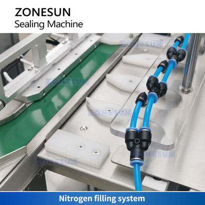 Zonesun ZS-HS4 Automatic Precut Lid Cup Sealer Nitrogen Filling System