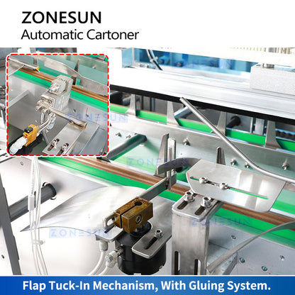 Zonesun ZS-MSZH70 Hot Melt Glue Cartoning Machine