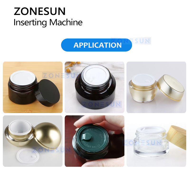 Zonesun ZS-WIM04 Inner Liner Inserting Machine for Cream Jars