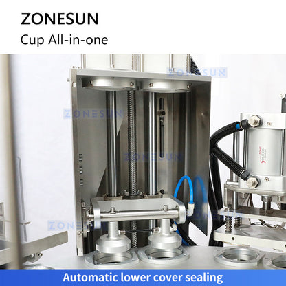 Zonesun ZS-AFS02 Cup Filling and Sealing Monoblock Covering Station