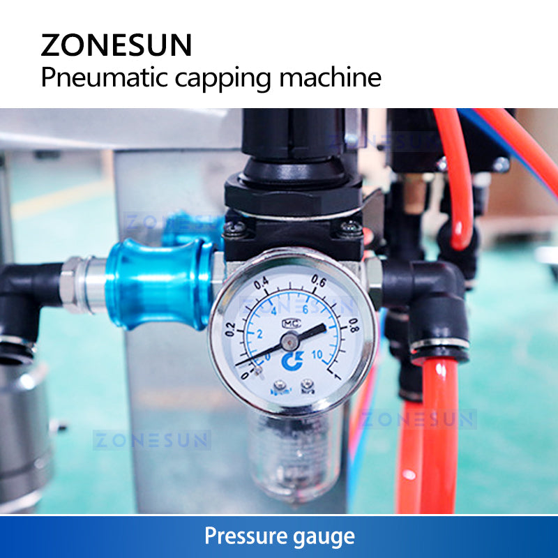 Zonesun ZS-YG25Q Pneumatic Aerosol Can Crimper Oil Water Separator