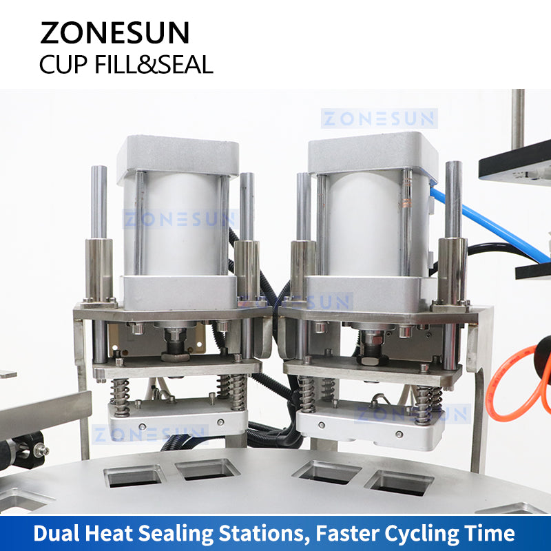 Zonesun ZS-AFS06 Cup Filling & Sealing Machine Heat Sealing Station