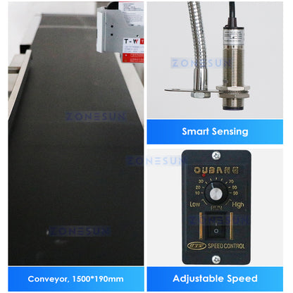 ZONESUN ZS-DC127 Inline Printer with Conveyor