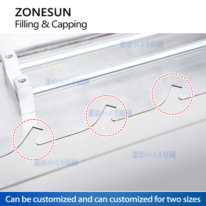 ZONESUN ZS-ASP4 Máquina tapadora de llenado de líquidos con bomba de engranajes y bolsa con boquilla semiautomática 