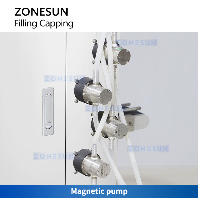 Zonesun ZS-DTFC4Y Tabletop Monoblock Filling and Capping Machine Magnetic Pump