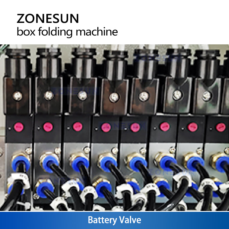 Zonesun ZS-KDJ100 Lock Bottom Cartoning Machine Pneumatic Solenoid Valves