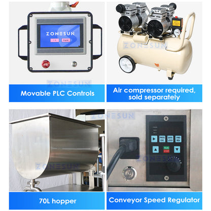 Zonesun ZS-VTRP2A Automatic Paste Filler Controls