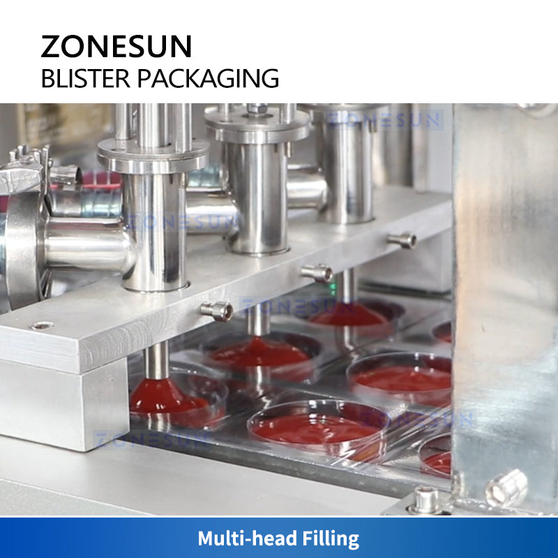 Zonesun ZS-PJZN18 Blister Cup Packing Machine Fillng