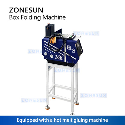 Zonesun ZS-ZH25R Automated Box Folding Machine Gluing Device