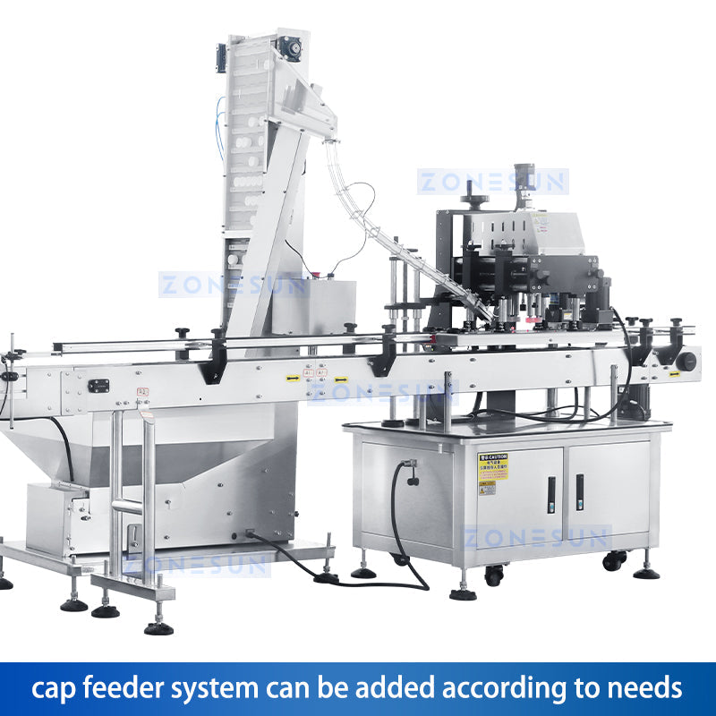 Zonesun ZS-XG440RS Automatic Servo Capper Cap Feeder