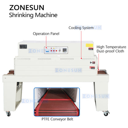 Zonesun ZS-BSP4522 Heat Shrink Tunnel