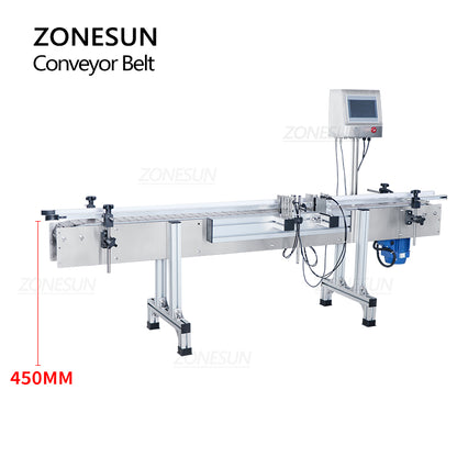 ZONESUN ZS-CB100P 1.9m Automatic Chain Conveyor Belt For Production Line