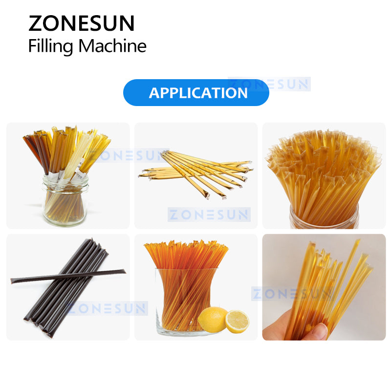 Zonesun ZS-FSHS21 Honey Straw Filling Machine Application