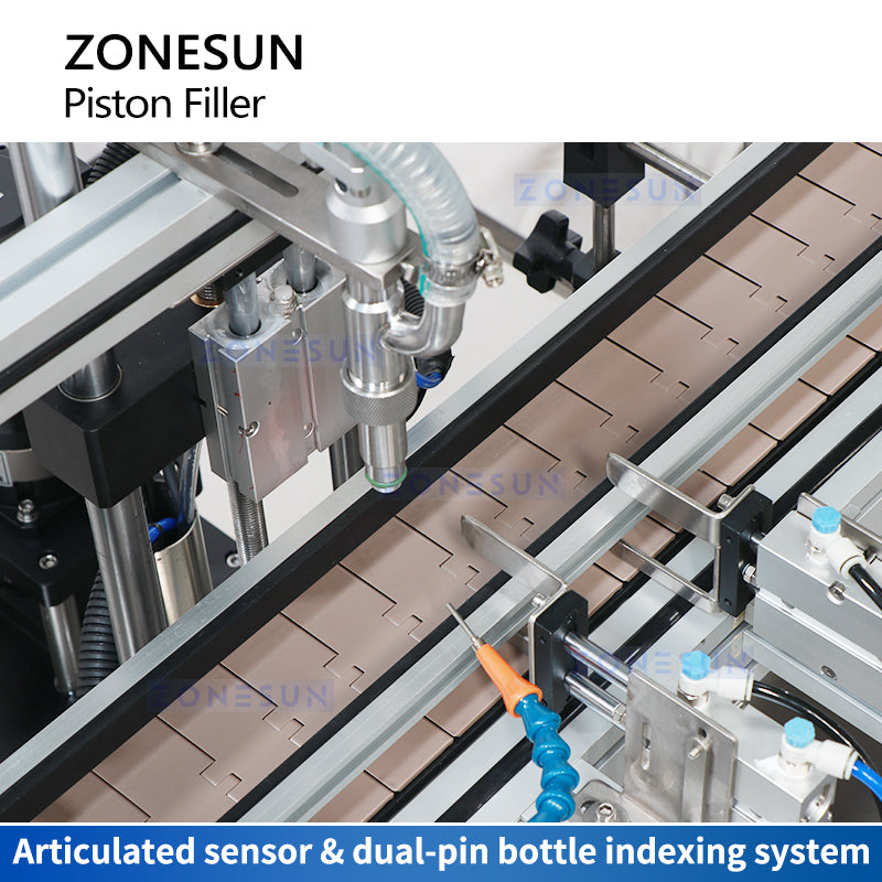 Zonesun ZS-YT1T-1PX Servo Piston Filler Conveyor