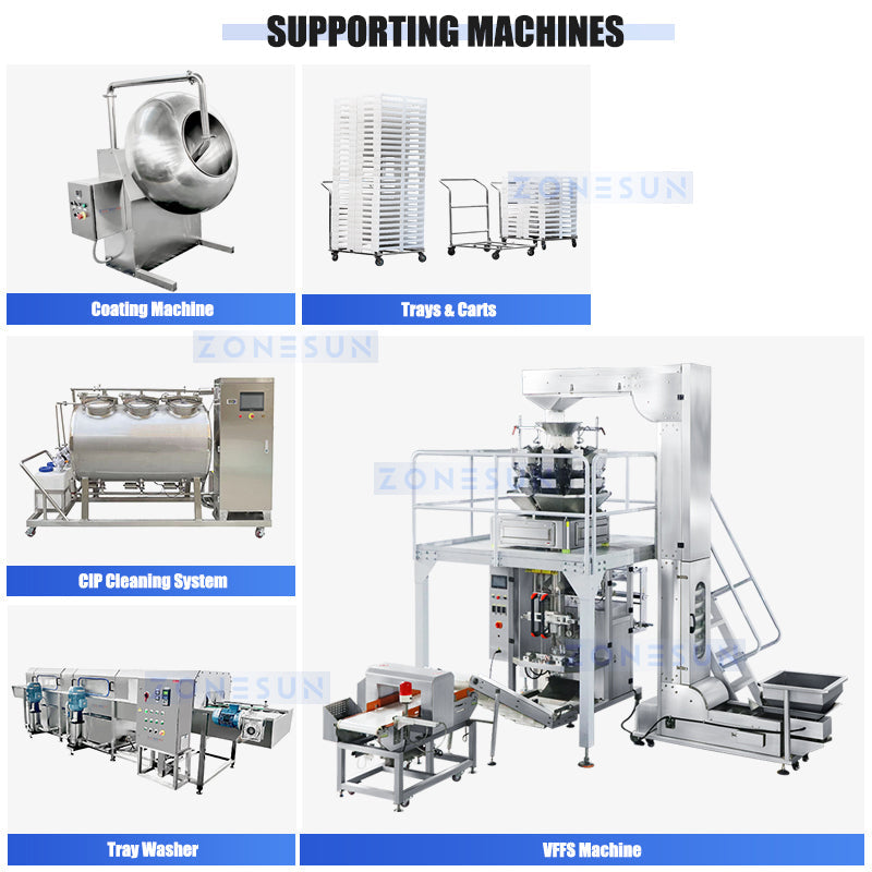 Zonesun ZS-GL150 Gummy Candy Production Line Supporting Machine