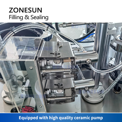 ZONESUN ZS-AFC5 Automatic Ampoule Filler Capper Ceramic Pump