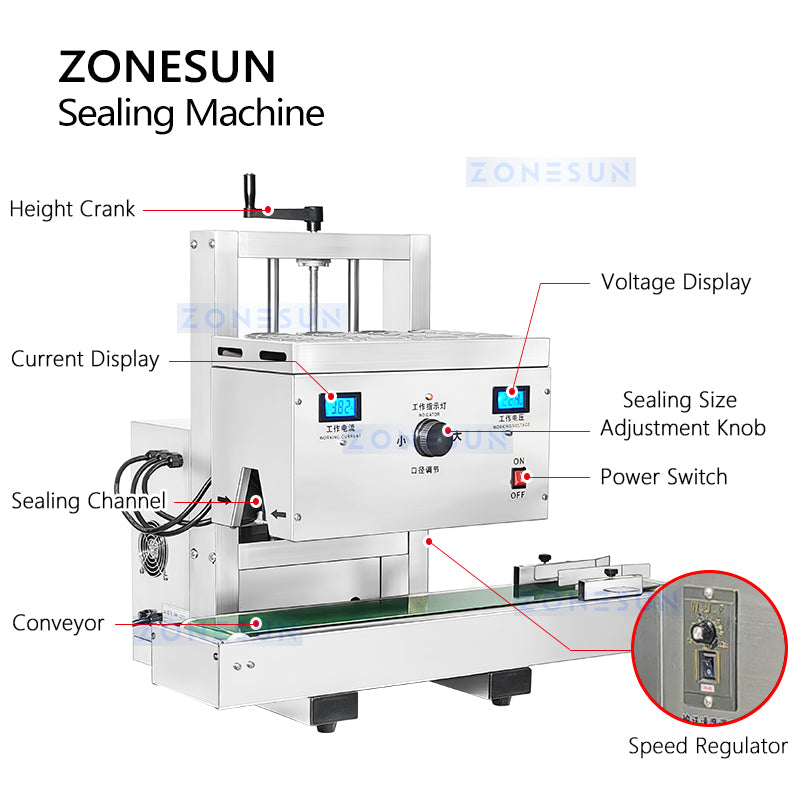 ZONESUN ZS-FS2200 Induction Sealing Machine for Plastic Bottles