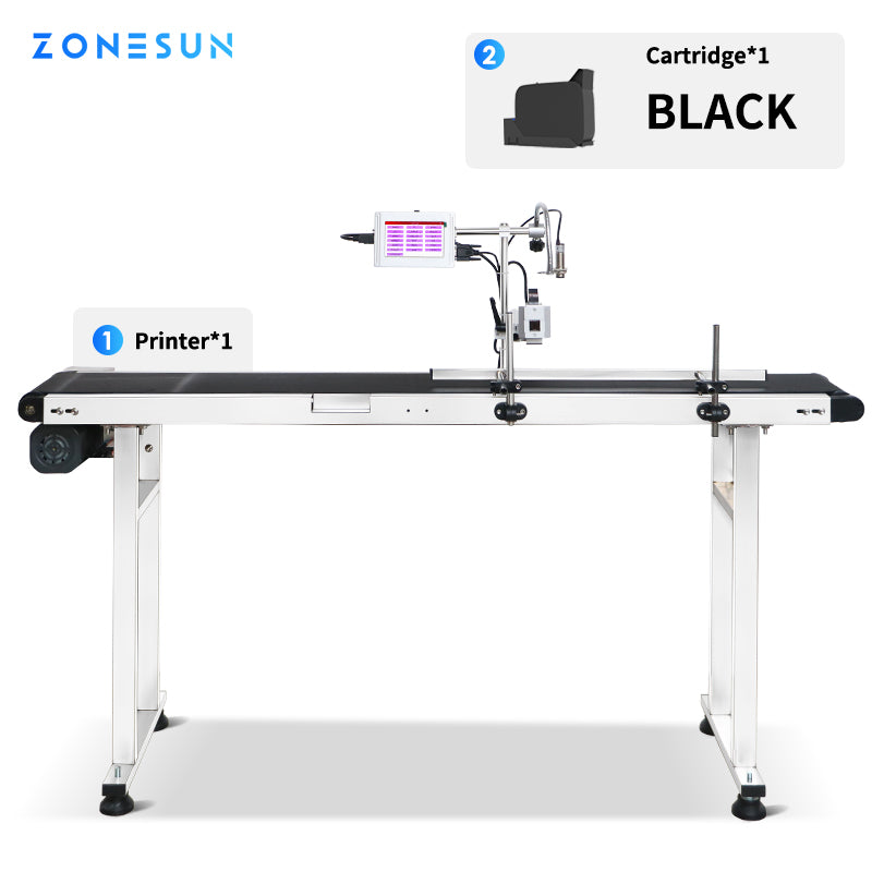 Impresora en línea ZONESUN ZS-DC127 con transportador 