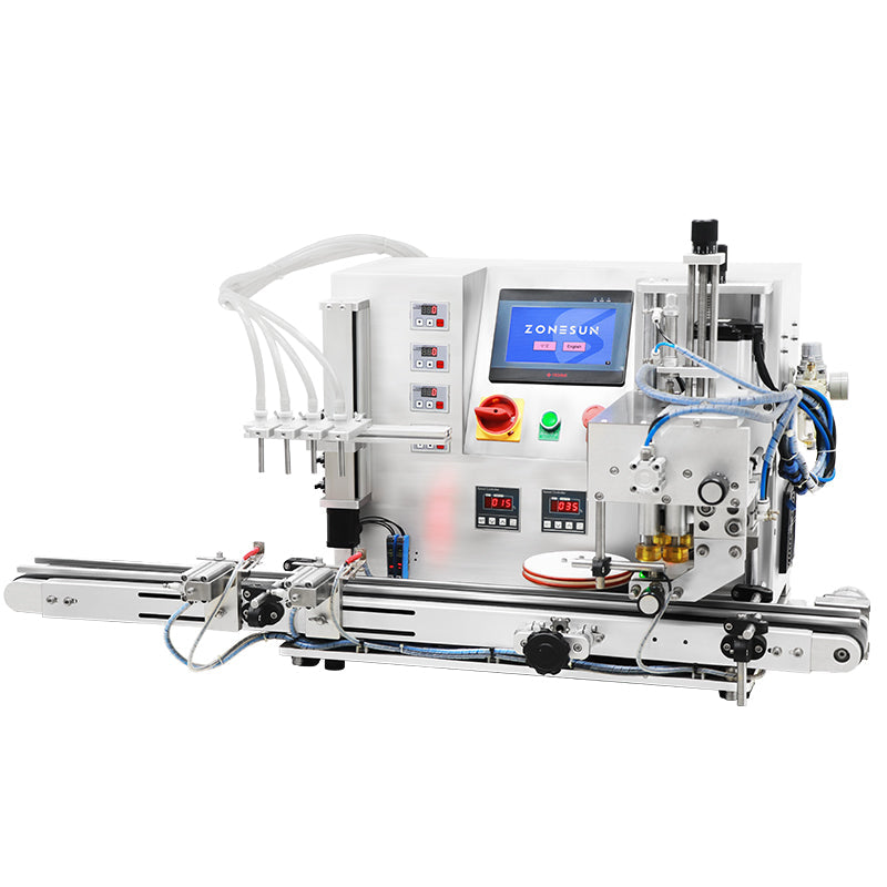 Zonesun ZS-DTFC4Y Tabletop Monoblock Filling and Capping Machine