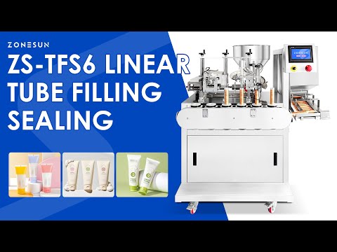 Zonesun ZS-TFS6 Linear Ultrasonic Tube Filling and Sealing Machine