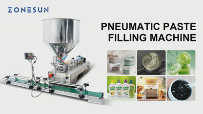 Zonesun ZS-DTGT1P Pneumatic Paste&Viscous Liquid Filling Machine with Conveyor