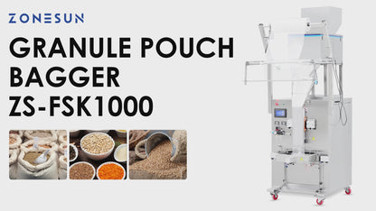 ZONESUN ZS-FSK1000 Automatic Pouch Granule Bag Weighing Filling Sealing Machine