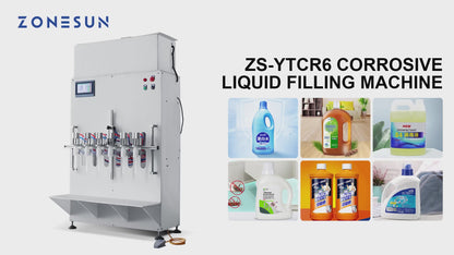 ZONESUN ZS-YTCR6 Pneumatic Corrosive Liquid Filling Machine