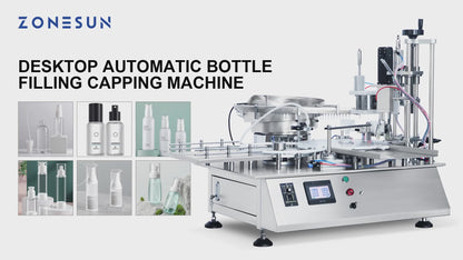 ZONESUN ZS-AFC7 Single Nozzle Magnetic Pump Liquid Filling and Capping Machine