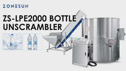 ZONESUN ZS-LPE2000 Automatic High Speed Bottle Unscrambler Sorting Machine