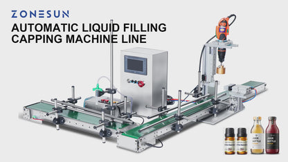 ZONESUN ZS-FAL90S Small Automatic Peristaltic/Magnetic Pump Liquid Filling Capping Machine