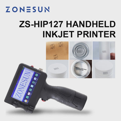 Máquina codificadora de impresora de inyección de tinta portátil ZONESUN ZS-HIP127