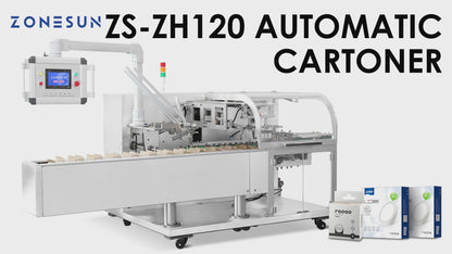 ZONESUN ZS-ZH120 Incollatrice automatica pieghevole per cartoni 