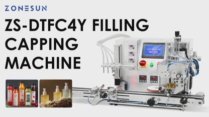 Zonesun ZS-DTFC4Y Tabletop Monoblock Filling and Capping Machine