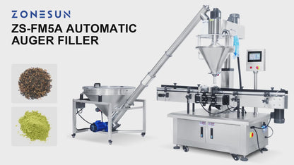 ZONESUN ZS-FM5A Servo Motor Automatic Auger Powder Feeding Filling Machine