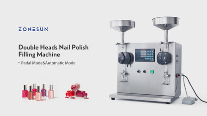 ZONESUN ZS-NP2 2 Heads Paste & Viscous Liquid Peristaltic Pump Filling Machine