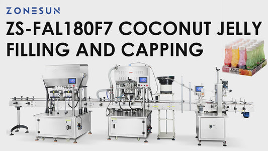 Zonesun ZS-FAL180F7 Coconut Jelly Juice Filling & Capping Machine