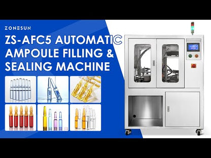 ZONESUN ZS-AFC5 Automatic Ampoule Bottle Filling and Capping Machine Monoblock