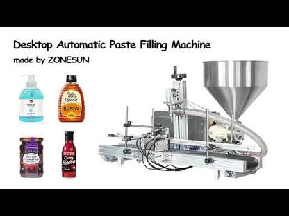 ZONESUN ZS-DTGT900 50-5000ml Tabletop Automatic Rotor Pump Paste Liquid Filling Machine