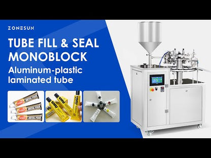 ZONESUN ZS-FSAP16 Automatic Paste Filling Tube Edge Folding Sealing Machine