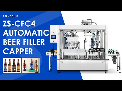 ZONESUN ZS-CFC4 Automatic Beer Filling and Capping Machine