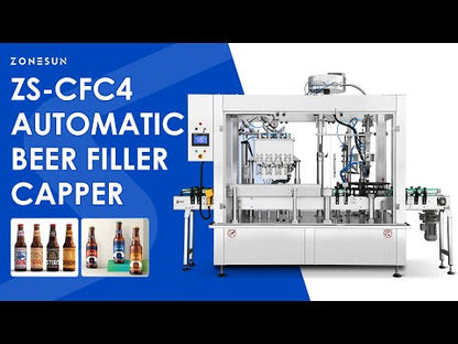 ZONESUN ZS-CFC4 Automatic Beer Filling and Capping Machine